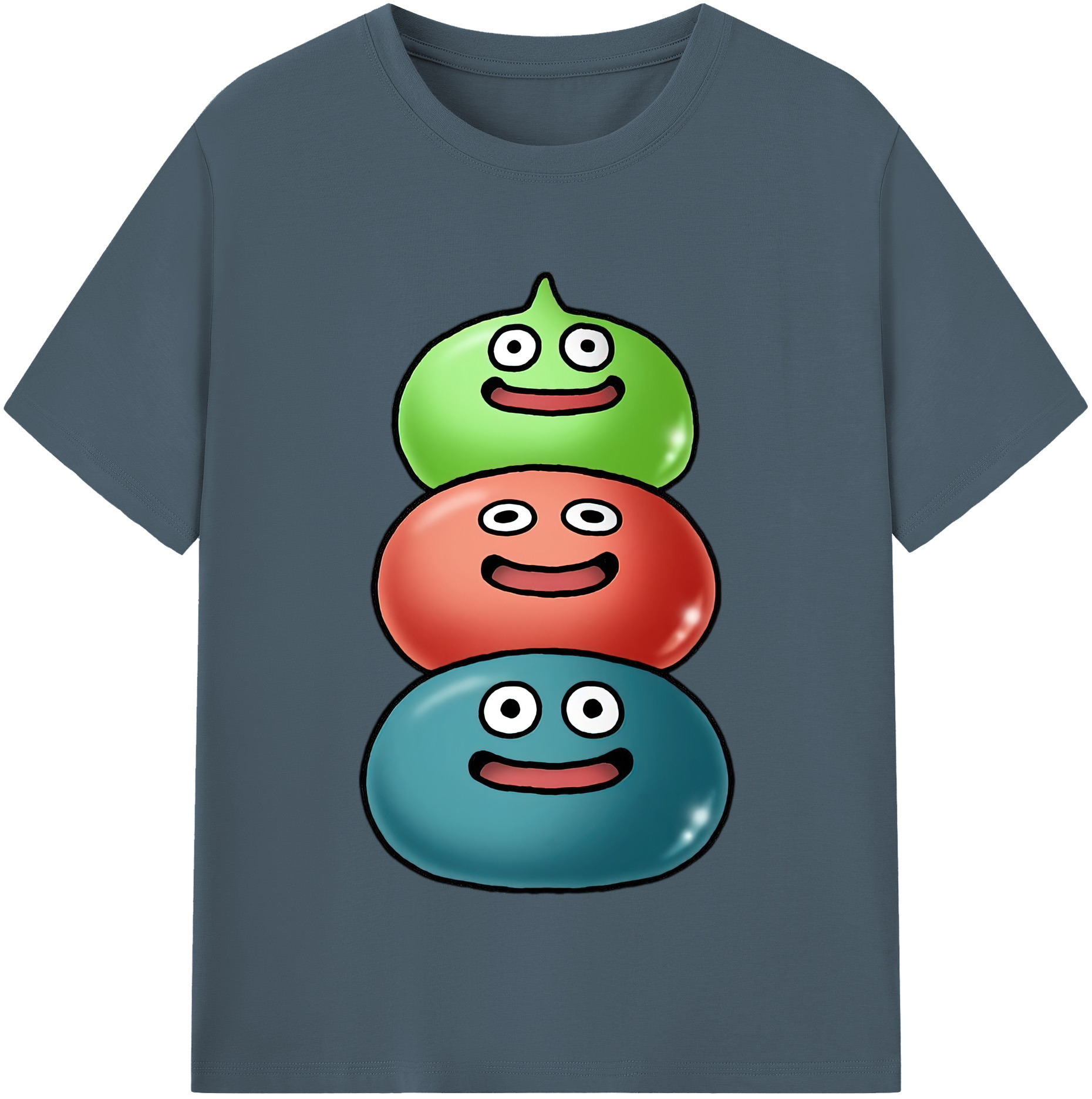 （画像用） ドラゴンクエスト Doragon Kuesuto Dragon Quest 綿100％半袖Tシャツ（フロントプリント）